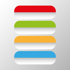 Empty color icons, with place for your content