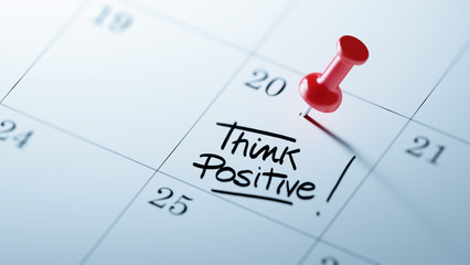 Concept image of a Calendar with a red push pin. Closeup shot of