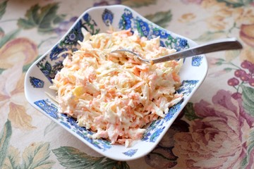salad of carrots and cabbage