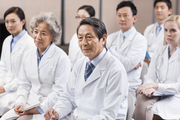 Medical workers in a meeting