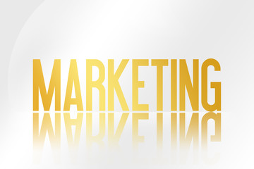 Marketing - Illustration - Mirrored Text Graphic - Modern Business Design