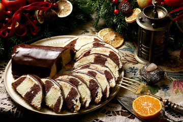 Saddle of venison cake