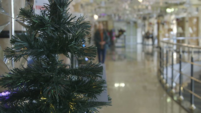 Christmas tree in shopping mall