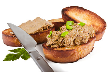 Sandwich with liver pate