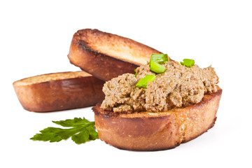 Sandwich with liver pate