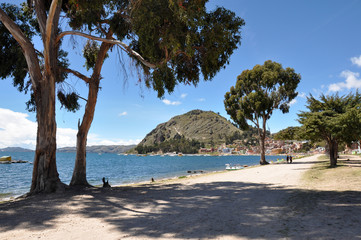 Copacabana beach in North Bolivia