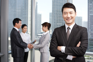 Portrait of businesspeople at the office