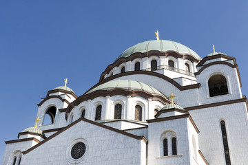Fototapeta na wymiar Detail From Church of Saint Sava, Belgrade, Serbia