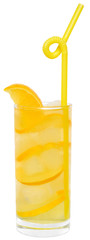 Lemonade with ice cubes
