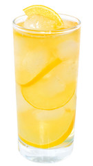 Lemonade with ice cubes