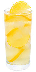 Lemonade with ice cubes