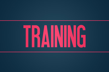 Training - Illustration - Text Graphic - Modern Business Design