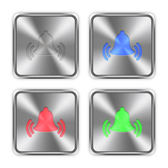 Color ringing bell steel buttons