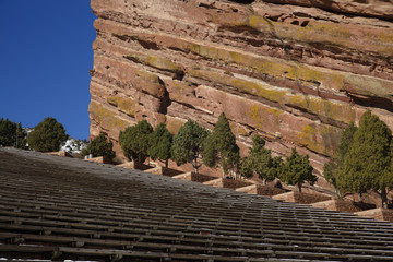 Obraz premium Red Rocks Park and Amphitheater in Denver, Colorado 