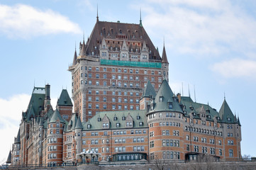 Chateau Frontenac viewed from the St-Laurent, Quebec City, Quebe
