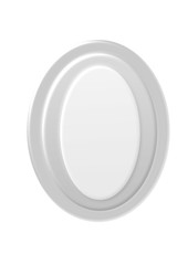 Oval grey volume button