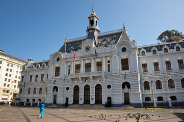 Fototapeta premium Armada de Chile's place in Valparaiso, Chile