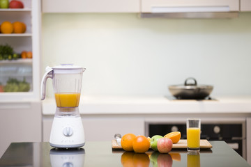 Fruit and orange juice