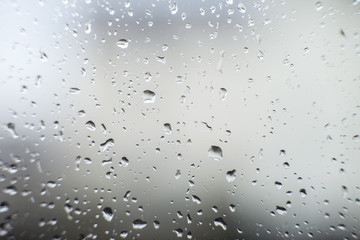 raindrops on glass
