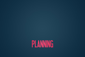 Planning - Illustration copy space - Text Graphic - Modern Business Design