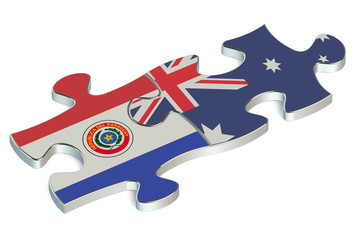 Australia and Paraguay puzzles from flags