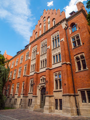 Fototapeta na wymiar Collegium Witkowskiego of Jagiellonian University in Krakow