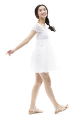 Naklejka premium Happy young woman