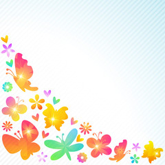 Obraz na płótnie Canvas Colorful spring background design. illustration