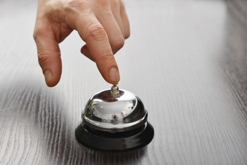 Male hand ringing