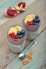 Pudding with chia seeds