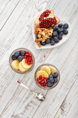 Pudding with chia seeds