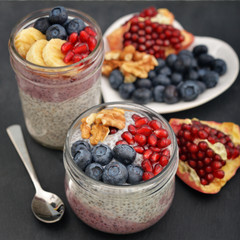 Pudding with chia seeds