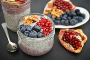 Pudding with chia seeds