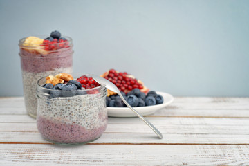 Pudding with chia seeds