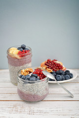 Pudding with chia seeds