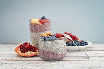 Pudding with chia seeds