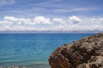 Fototapeta na wymiar Namu Lake in Tibet, China