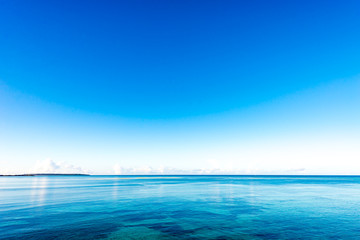 Fototapeta premium Sea, sky, seascape. Okinawa, Japan.