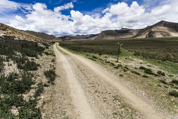 Fototapeta na wymiar Road in Tibet, China