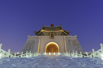 The famous Chiang Kai-shek Memorial Hall of Taiwan
