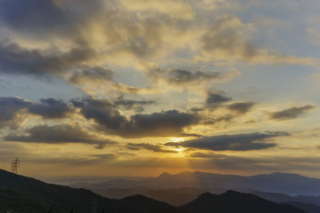 Sun rise at five finger mountain