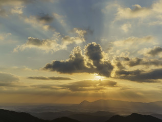 Sun rise at five finger mountain