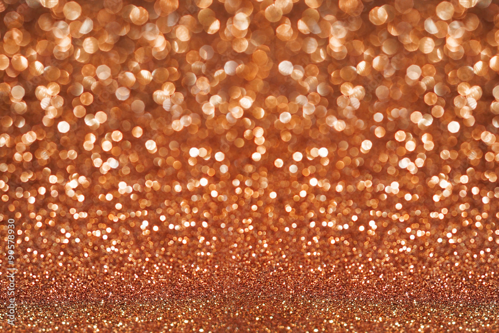 Wall mural copper glitter texture abstract background