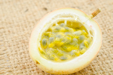 Fresh Passion fruits.