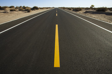 Highway in Inner Mongolia, China