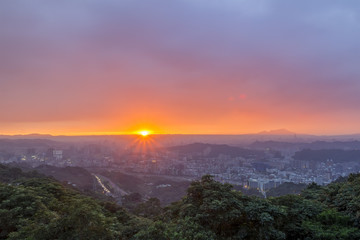 Sunset sighseeing at Zhang Temple