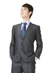 Confident young businessman