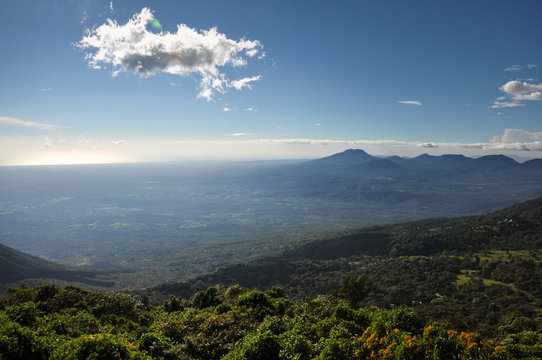View of El Salvador from Cerro Verde National Park