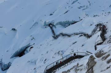Ice caves in Chamonix, France