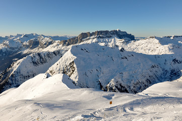 French Alpes mountains in Chamonix, France